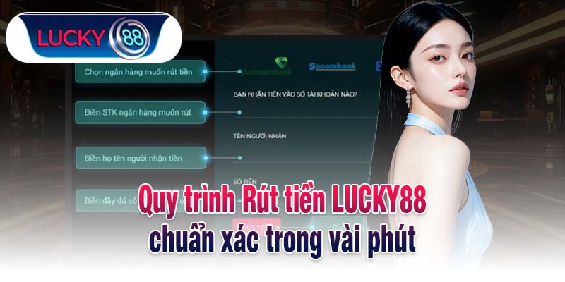 Quy trình Rút tiền LUCKY88 chuẩn xác trong vài phút